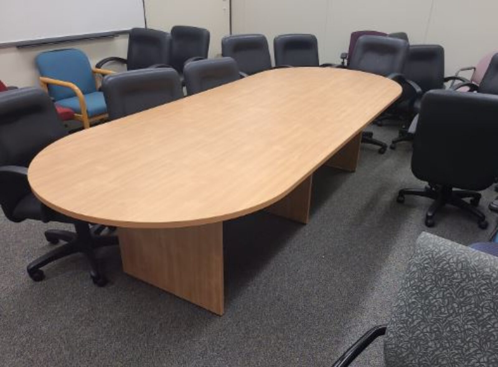 Boardroom table, 10 feet long x 4 feet wide x 30 inches tall